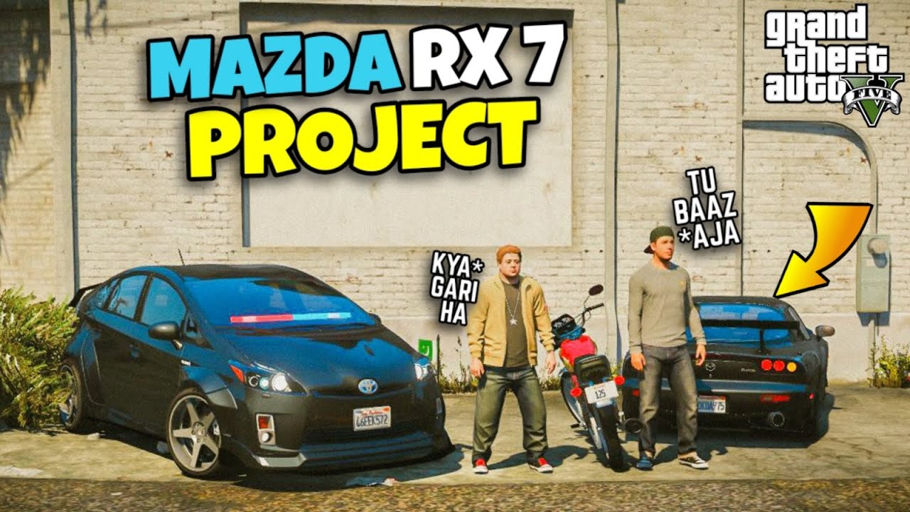 GTA 5 Pakistan | Ali bhai's New Project | Mazda RX-7 | Jimmy's Honda 125 | Urdu
