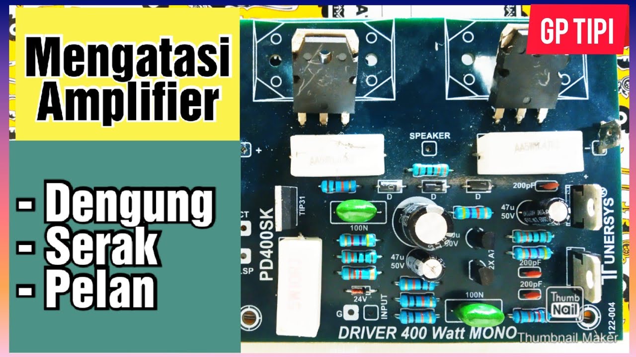 Cara mengatasi power amplifier dengung, serak dan suara pelan