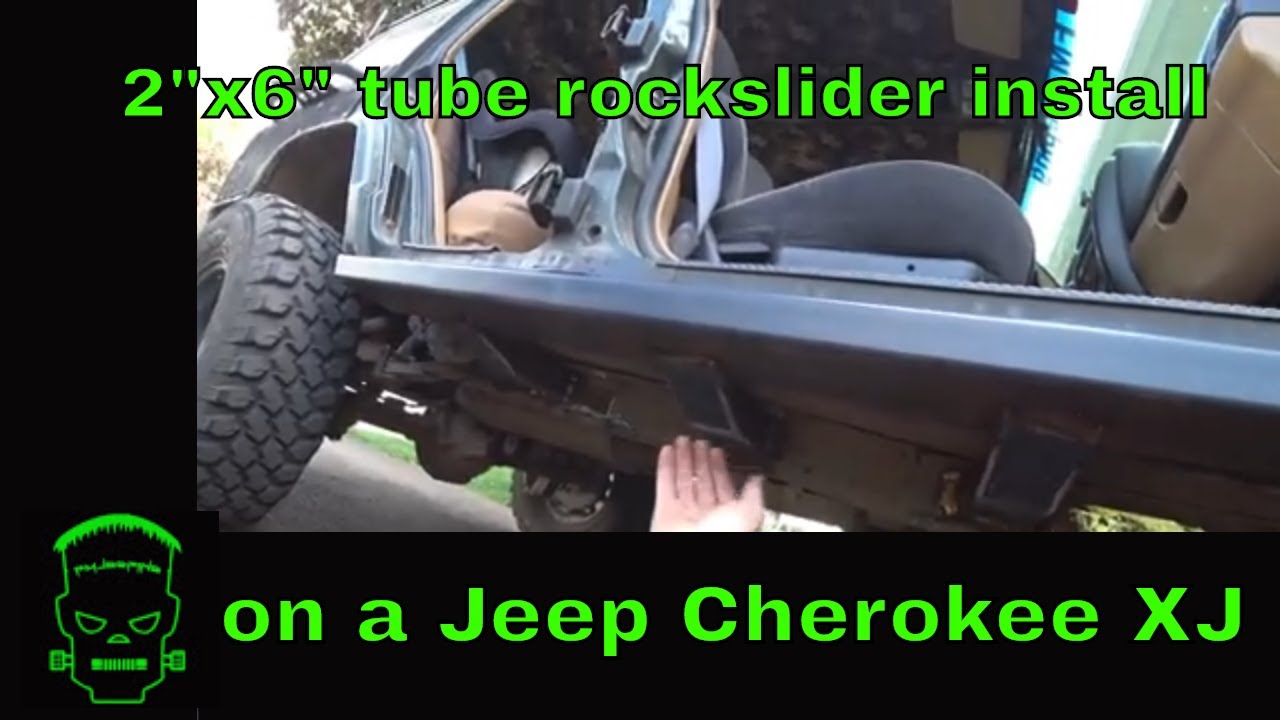 2X6 Sliders on a Jeep Cherokee XJ