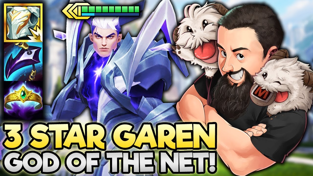 3 Star Garen - First Golden Legendary of the Set!! | TFT Cyber City | Teamfight Tactics