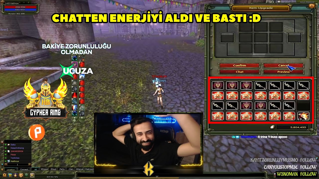 Kaithnys - (Agartha) Serverinde Topladığı Çantaya +9 Upgrade Yapıyor :D   ! Knight Online