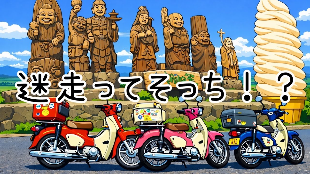 【マモ企画⑤】坂に弱すぎるピンクカブ…展望台と思ったら〇〇だった件|スーパーカブ|モトブログ#92