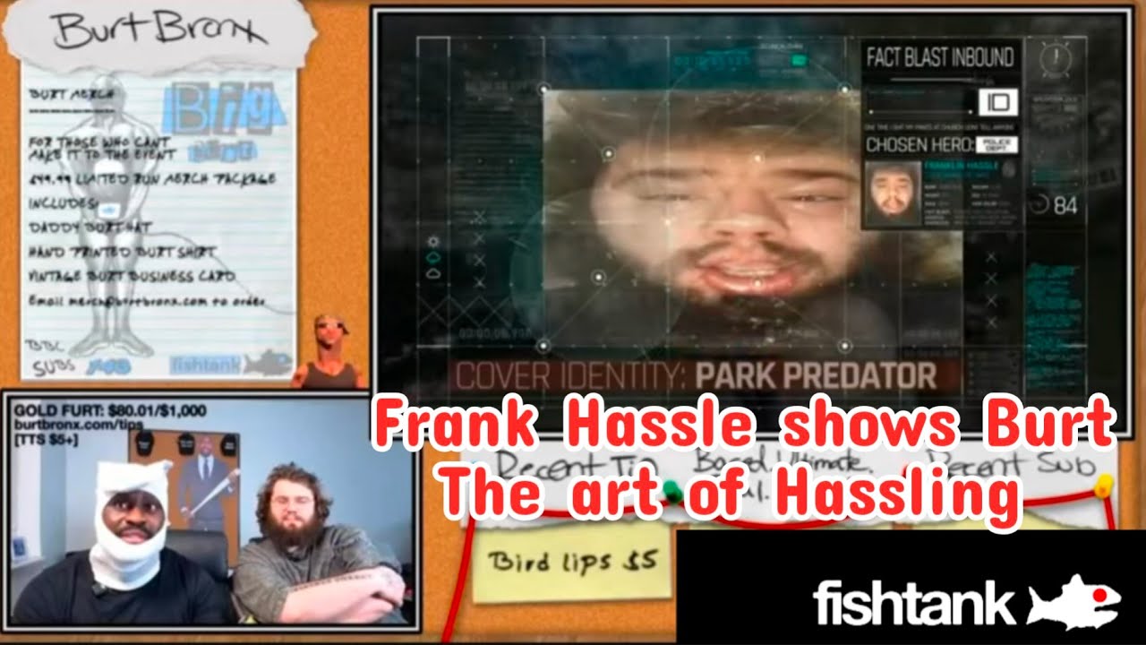 Frank Hassle shows Burt how to hassle