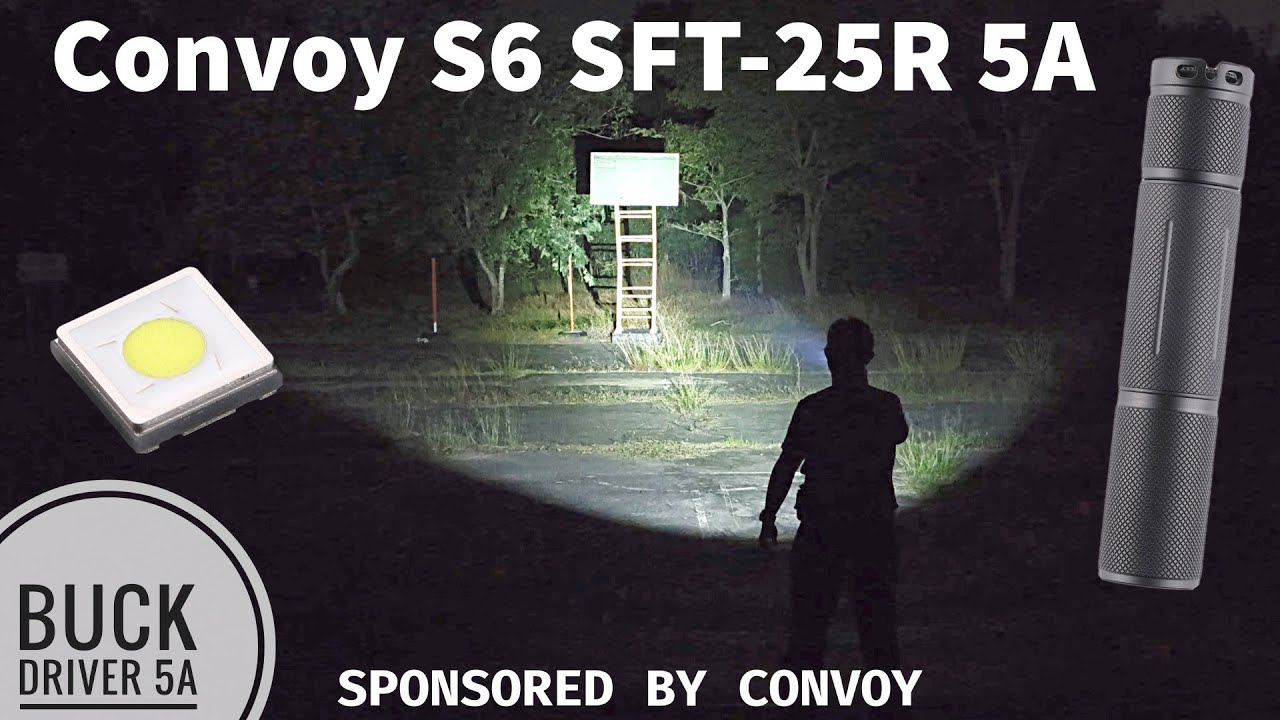 Convoy S6 SFT25R 5A Buck Driver & Beamshots Comparison with S8 SFT25R 8A, S2+ CSLNM1