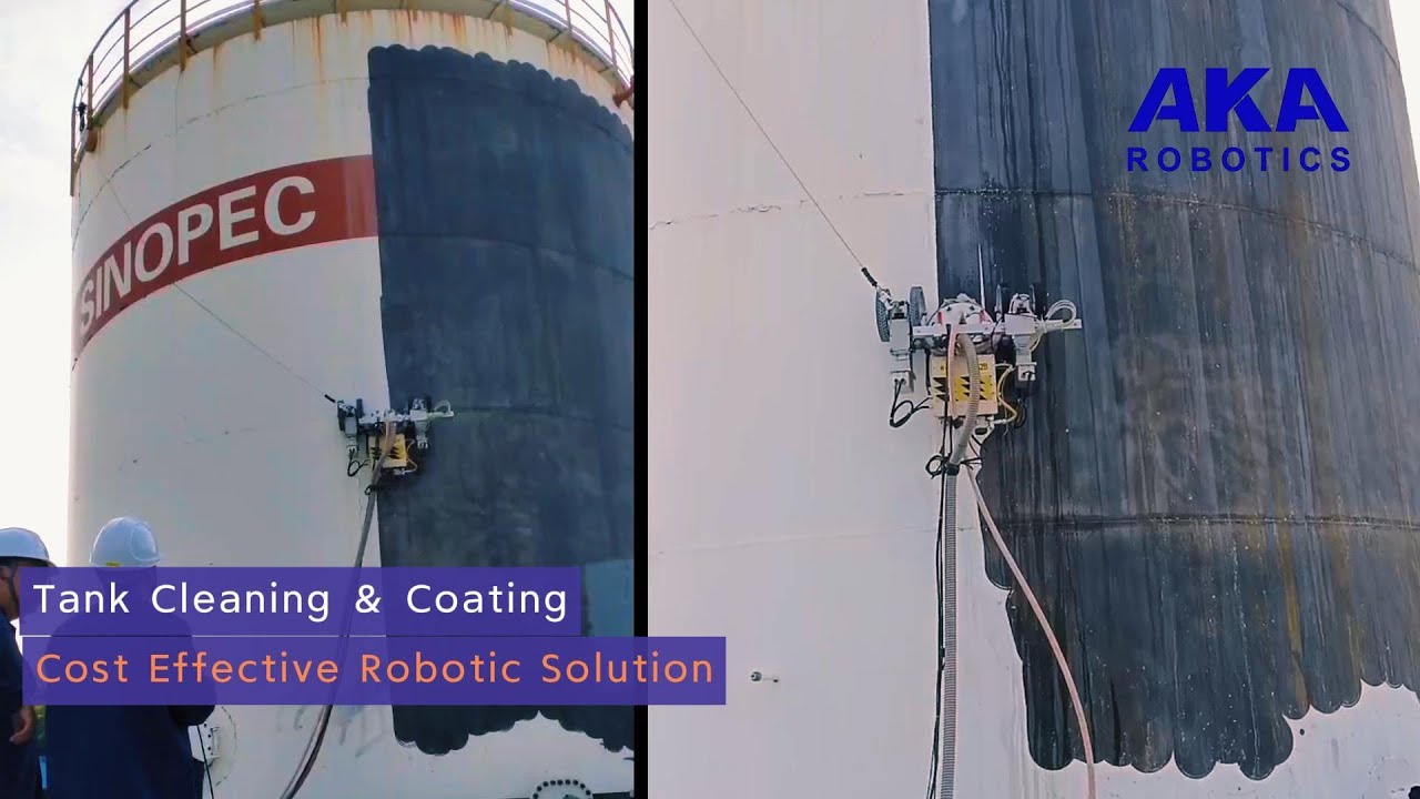 Tank Storage Cleaning and Coating Robot | AKA Robotics