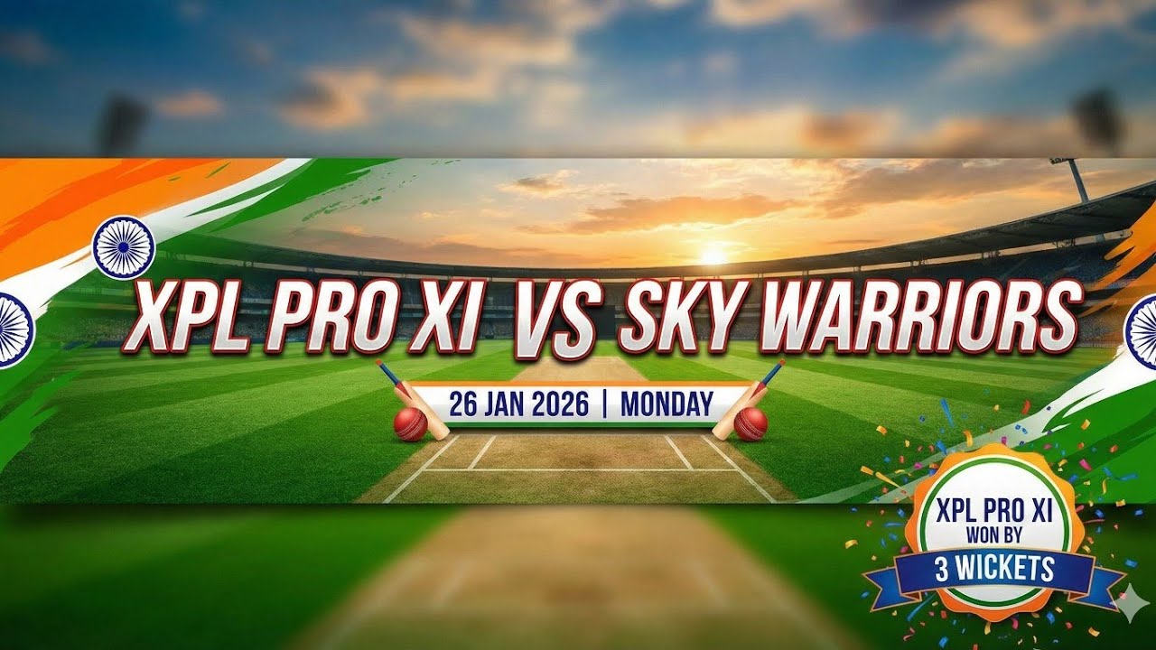 XPL PRO XI vs SKY WARRIORS | XPL PRO BATTING  | Republic Day Special Match 🇮🇳