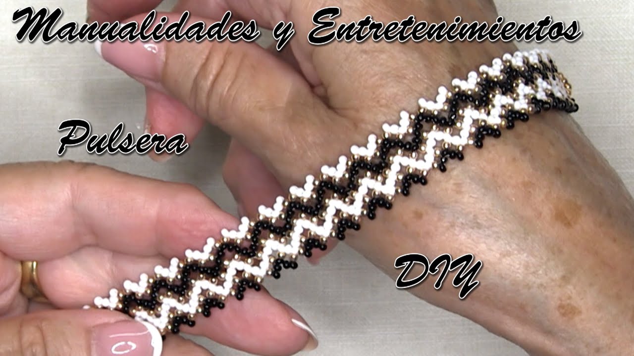 DIY - Pulsera de semillas en zig-zag