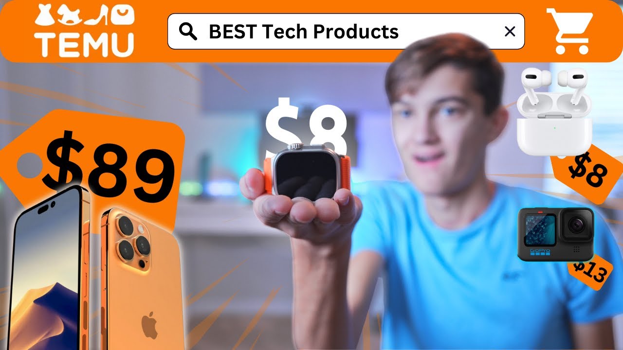 INSANE Temu Tech Haul: Airpods, iPhones, GoPros and More!