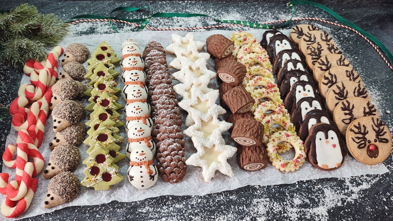 Одно тесто - 10 разных сортов ПЕЧЕНЬЯ! Совершенно разных по вкусу! Сказочно красивых