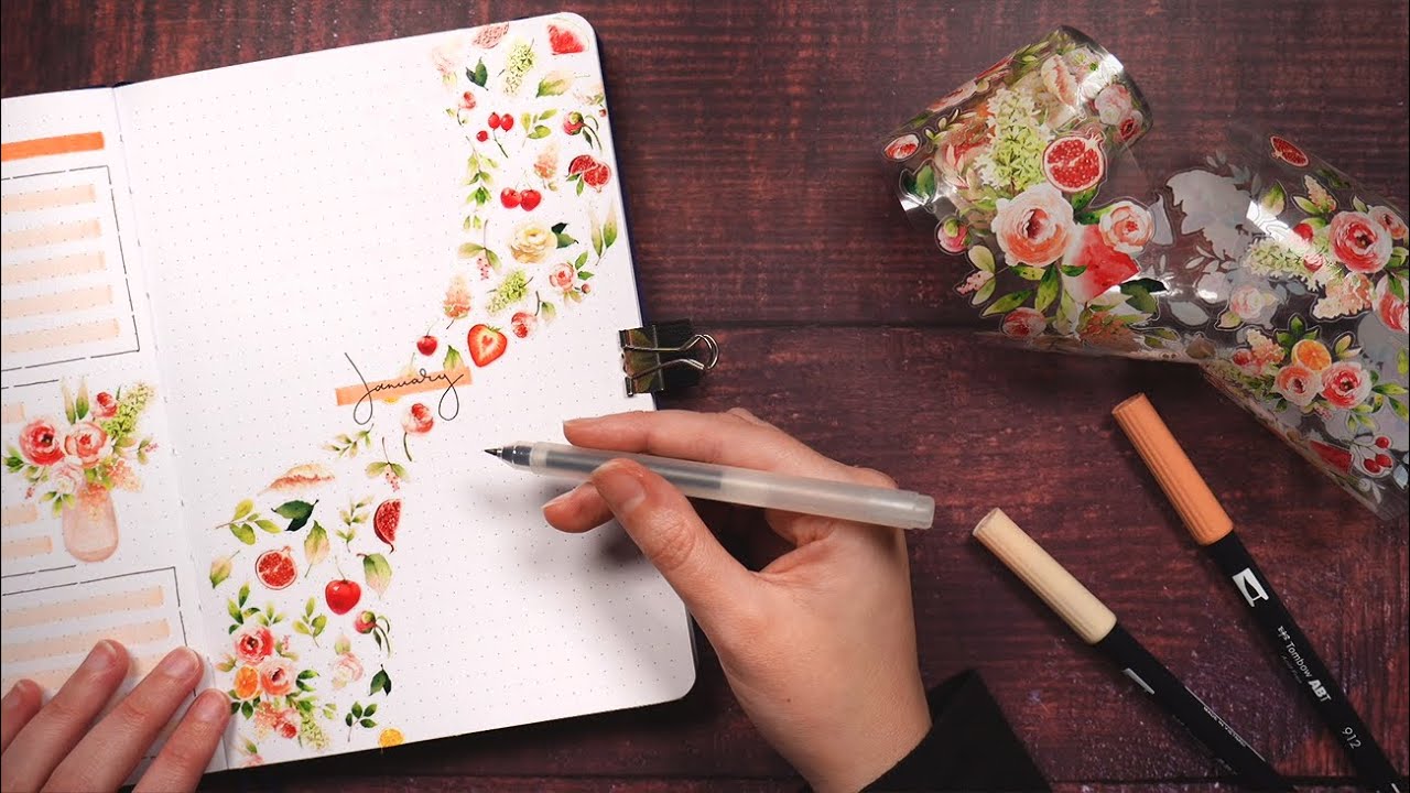 January Bullet Journal Setup 💜