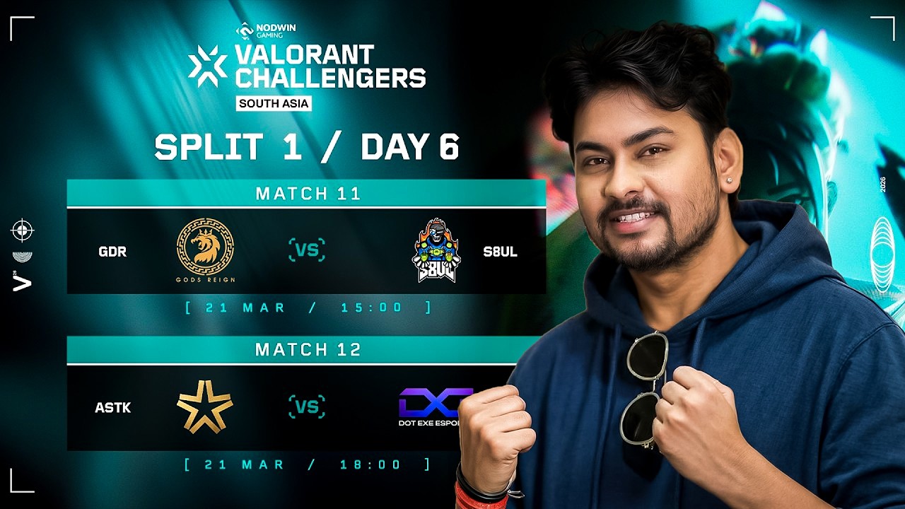 🔴LIVE - [ WatchParty ] GDR vs S8UL | VALORANT Challengers South Asia 2026 Split 1
