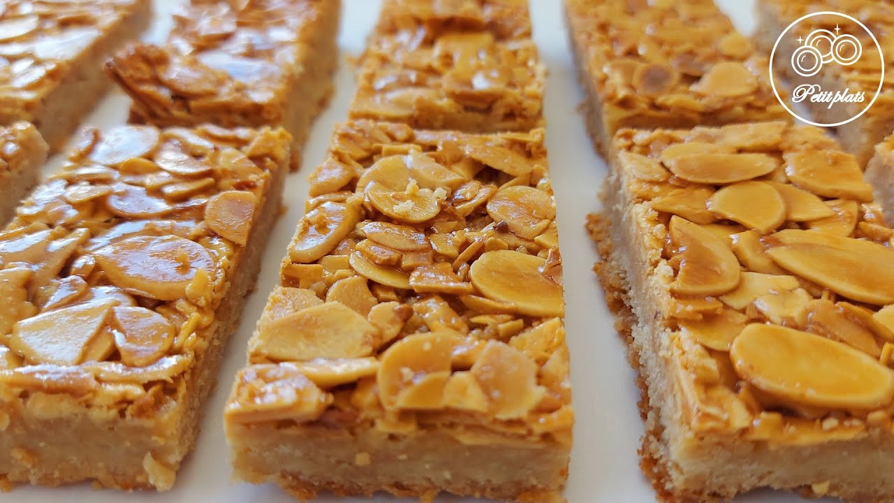 Honey Almond Slice Recipe | Crispy and Chewy Taste | No Eggs || Petit Plats
