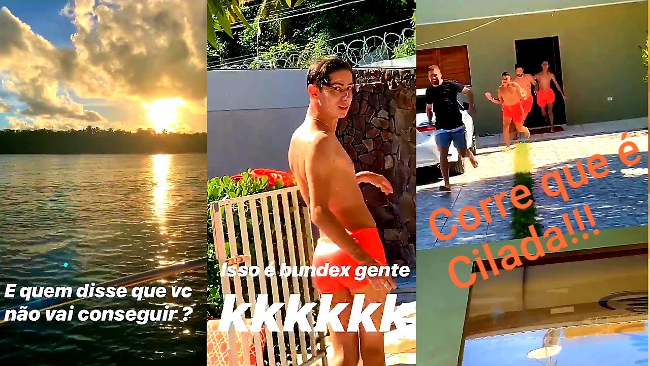 Carlinhos Maia Se diverte com seus amigos na casa de praia/Passeio no Rio São Francisco.