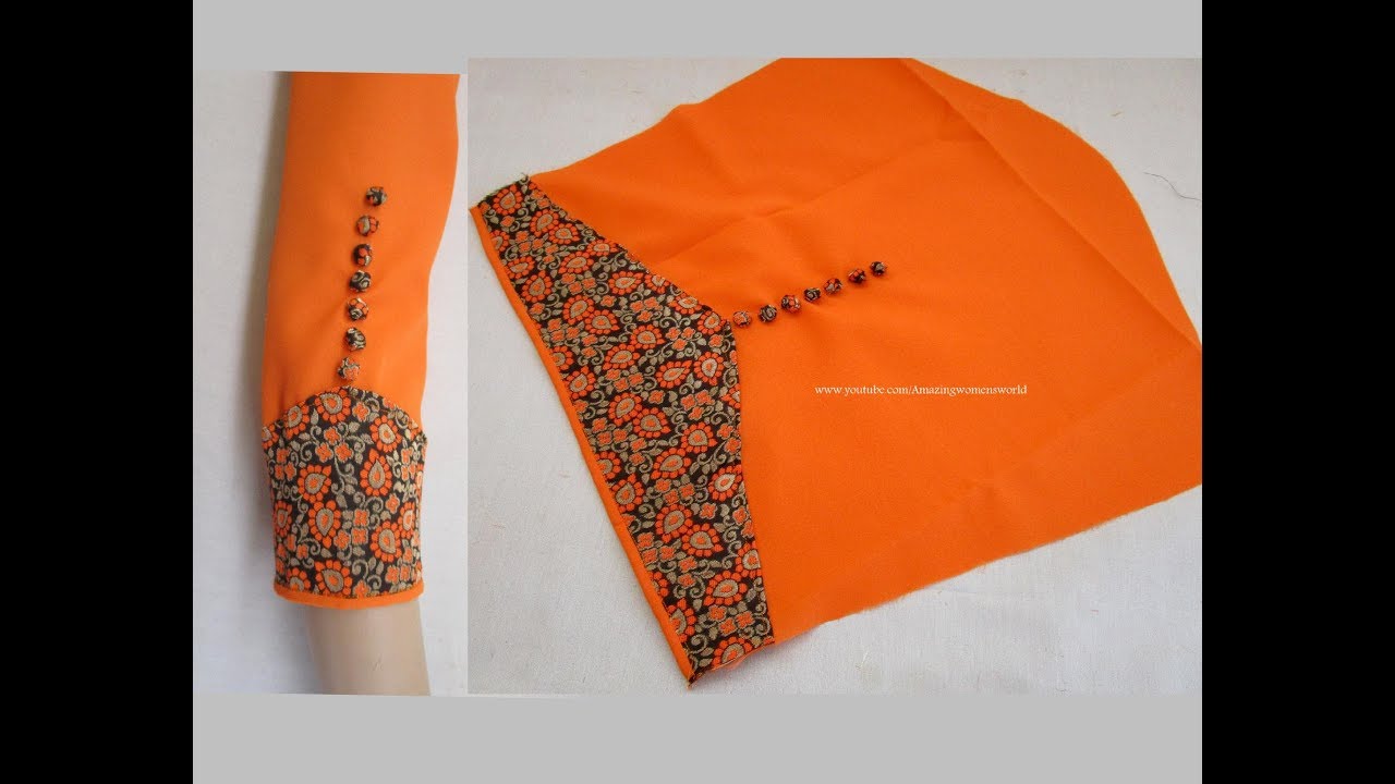 Amazing Designer Sleeves for Churidar / Kurti Cutting & Stitching - Very Simple & Easy Making