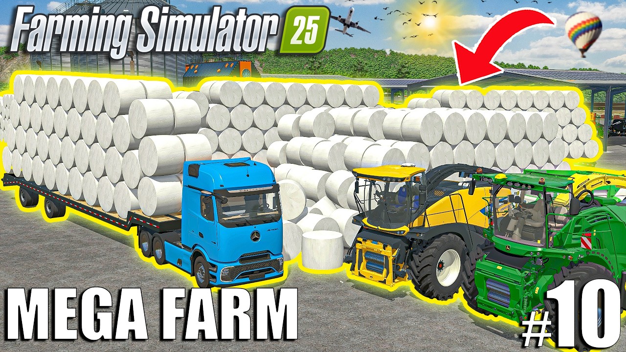 Я ЗАРАБОТАЛ МИЛЛИОНЫ на продаже 3 500 000 л СИЛОСА | Испытание МЕГАФЕРМЫ #10 | Farming Simulator 25