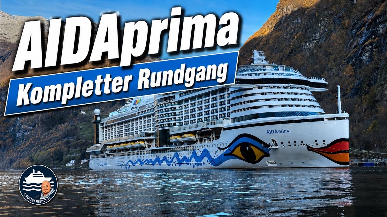AIDAprima - Rundgang 2025 - Schiffstour - Tour - Schiffsrundgang AIDA Prima Cruises