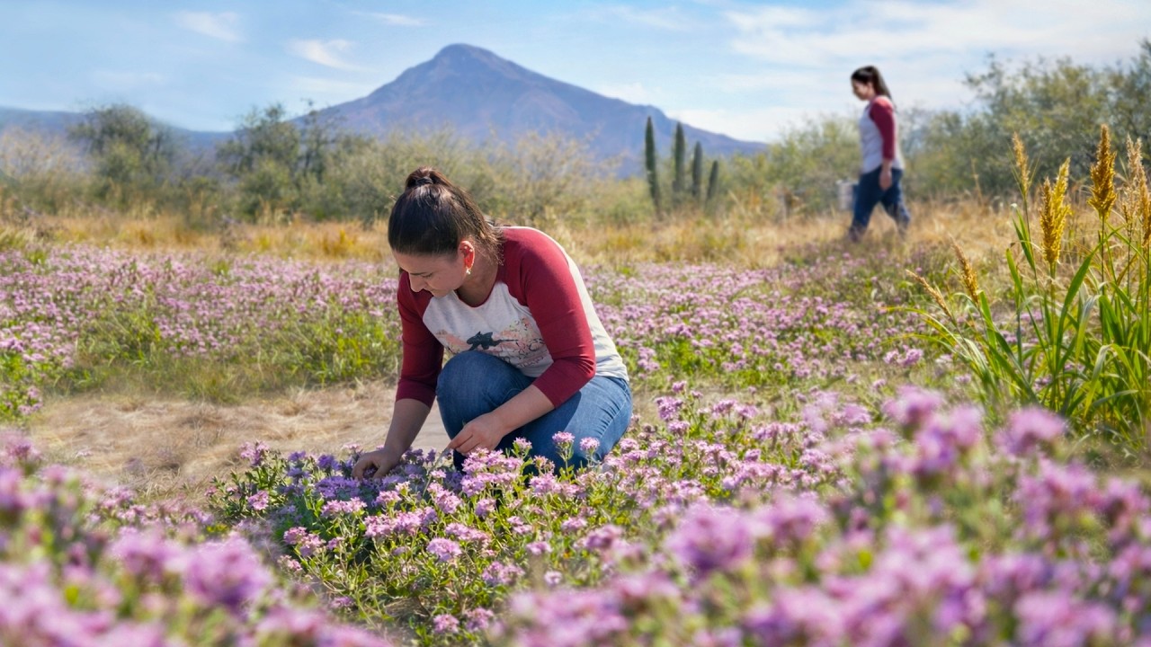 As&iacute; florece el monte en Sonora 🌸💜 | Flores silvestres de primavera | La Herencia de las Viudas