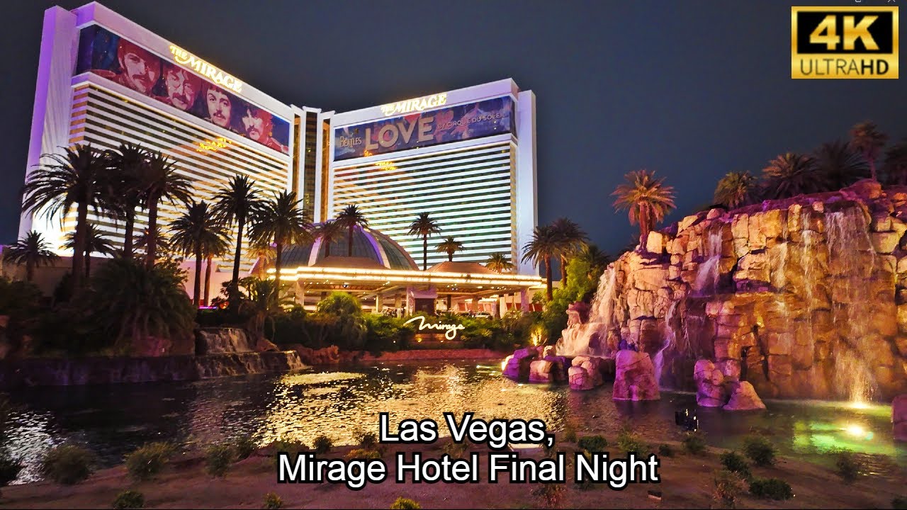 The Mirage final day, Final Day of the Iconic Hotel and Casino Las Vegas, end of an era!
