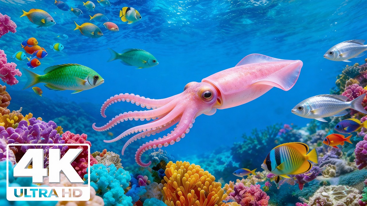 Aquarium Ocean 4K – Видео о красочных рифовых рыбках и спокойном отдыхе для сна
