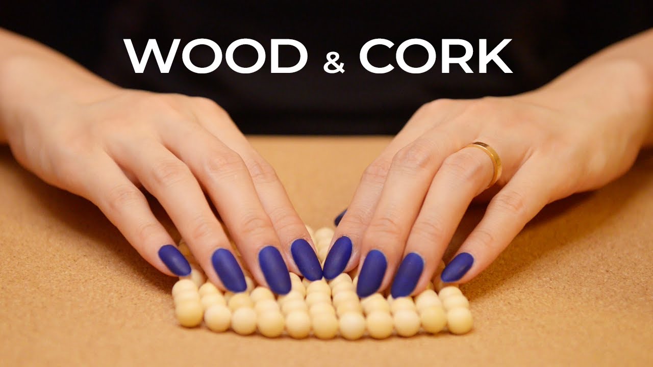 ASMR Sleepy Cork and Wood Tapping, Scratching, Tracing (No Talking)