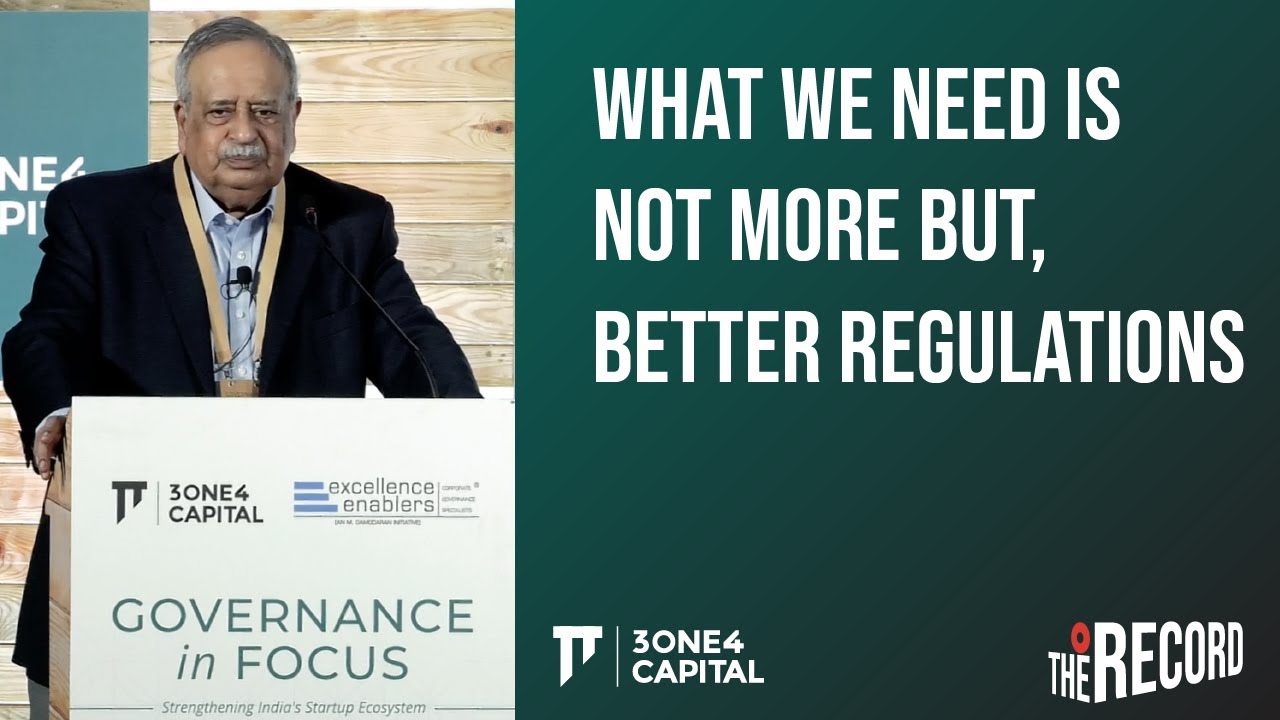 What We Need is not More, but Better Regulations | M. Damodaran
