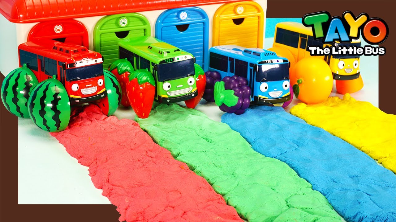Juguetes de Carreras Tayo l Tayo Carrier Car Play Compilación de bloques de colores l Tayo Español