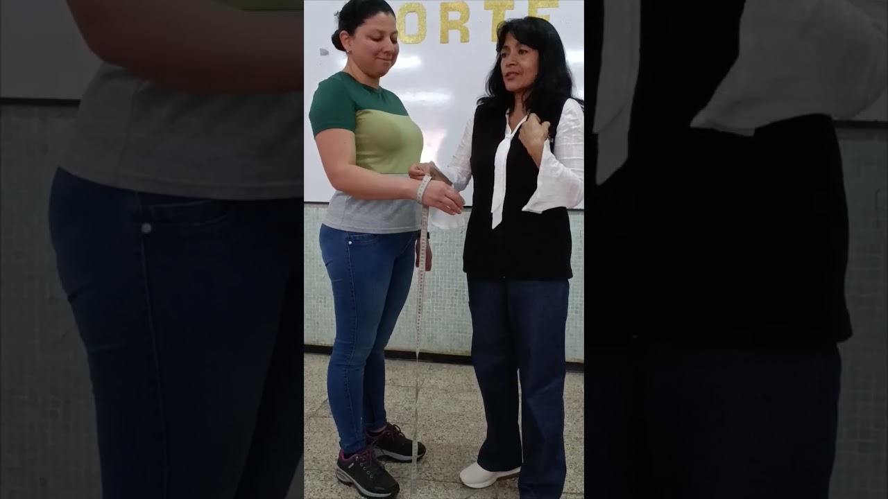 Toma de medidas para chaqueta .odista