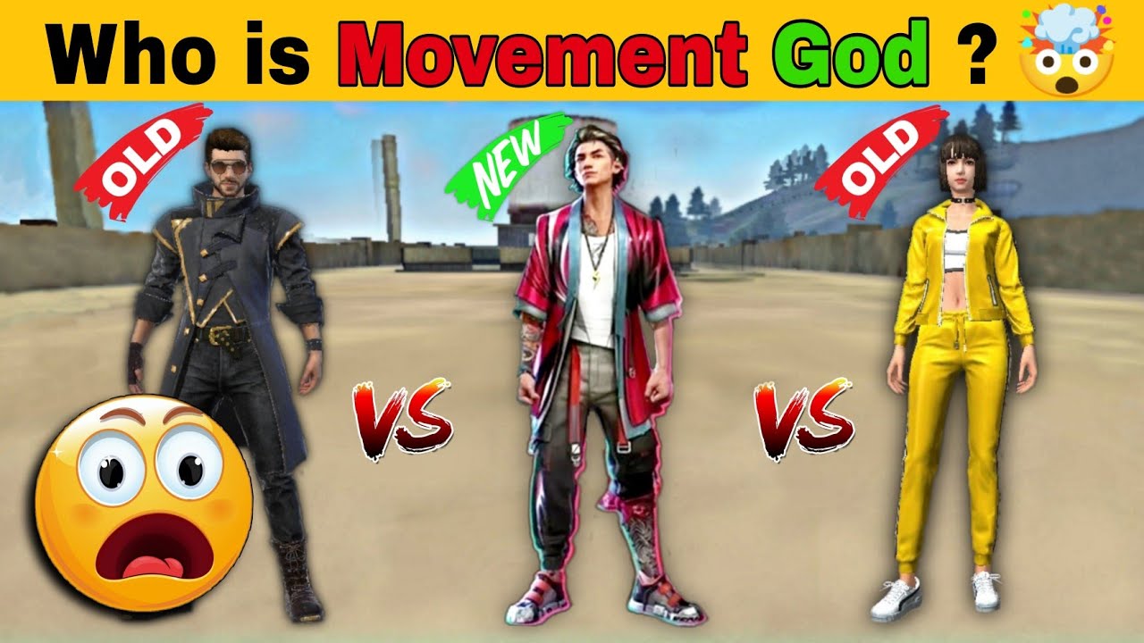 Who is Movement King 🤯 in Free Fire  | Tatsuya vs Dj Alok vs Kelly | Majestic | Free Fire