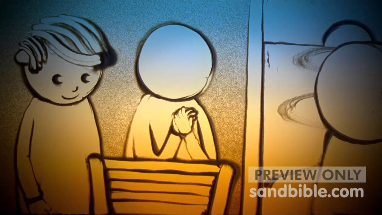 Christmas Sand Drawing Pt 3- Luke 2:1-20 - Sand Bible