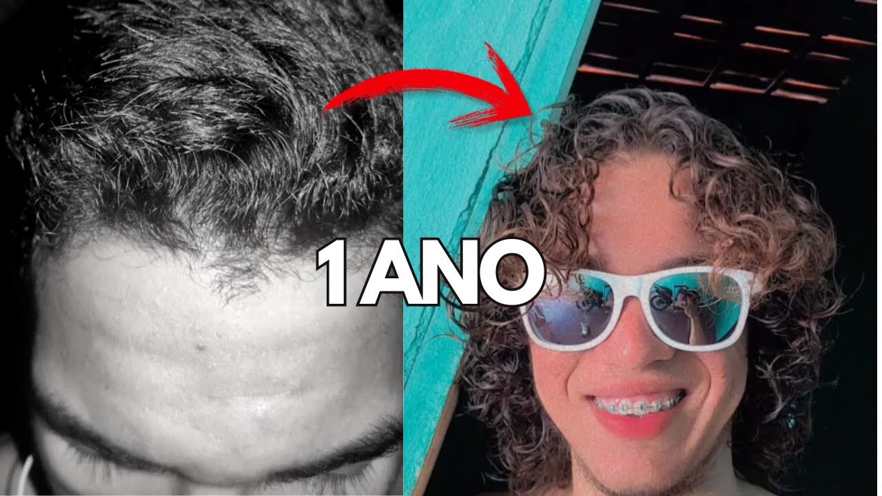 1 ANO (12 MESES) - Deixando o CABELO ONDULADO 2B/2C Crescer!!! / 1 YEAR HAIR GROWHT TIME LAPSE!