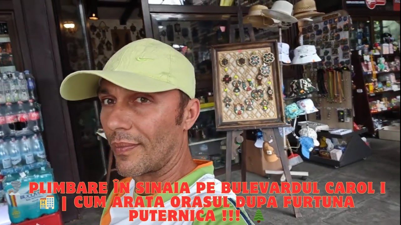 🌪️ Plimbare în Sinaia pe Bulevardul Carol I 🏨 | Cum arată orașul după furtuna puternică !!!  🌲