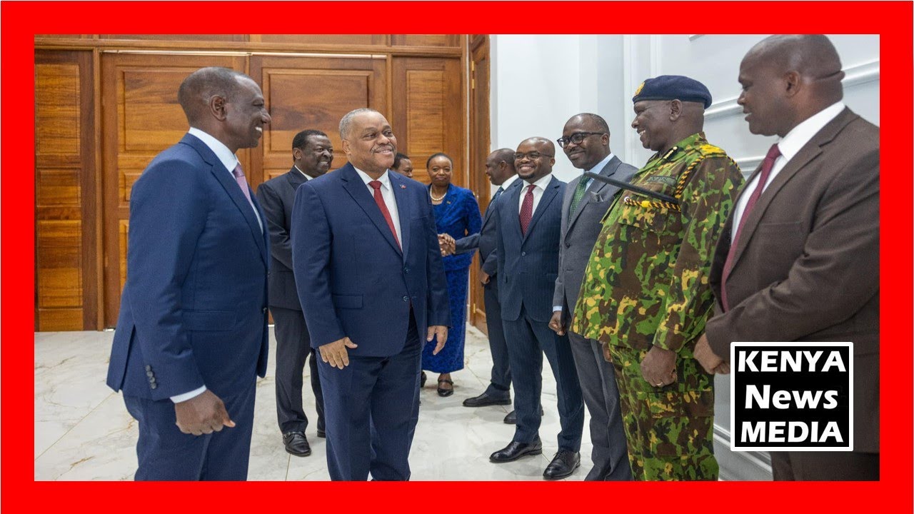 The Official visit by Haiti PM Dr Garry Conille at State House in Nairobi Kenya
