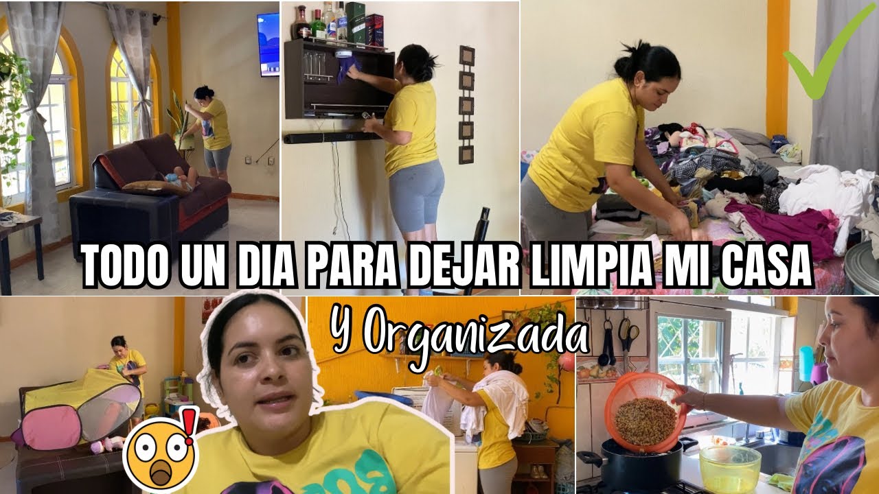 TODO EL DÍA LIMPIANDO🔥para dejar Limpia y organizada mi casa💯 Cambio de colchas❗️LAVADO🧺 Agotada!