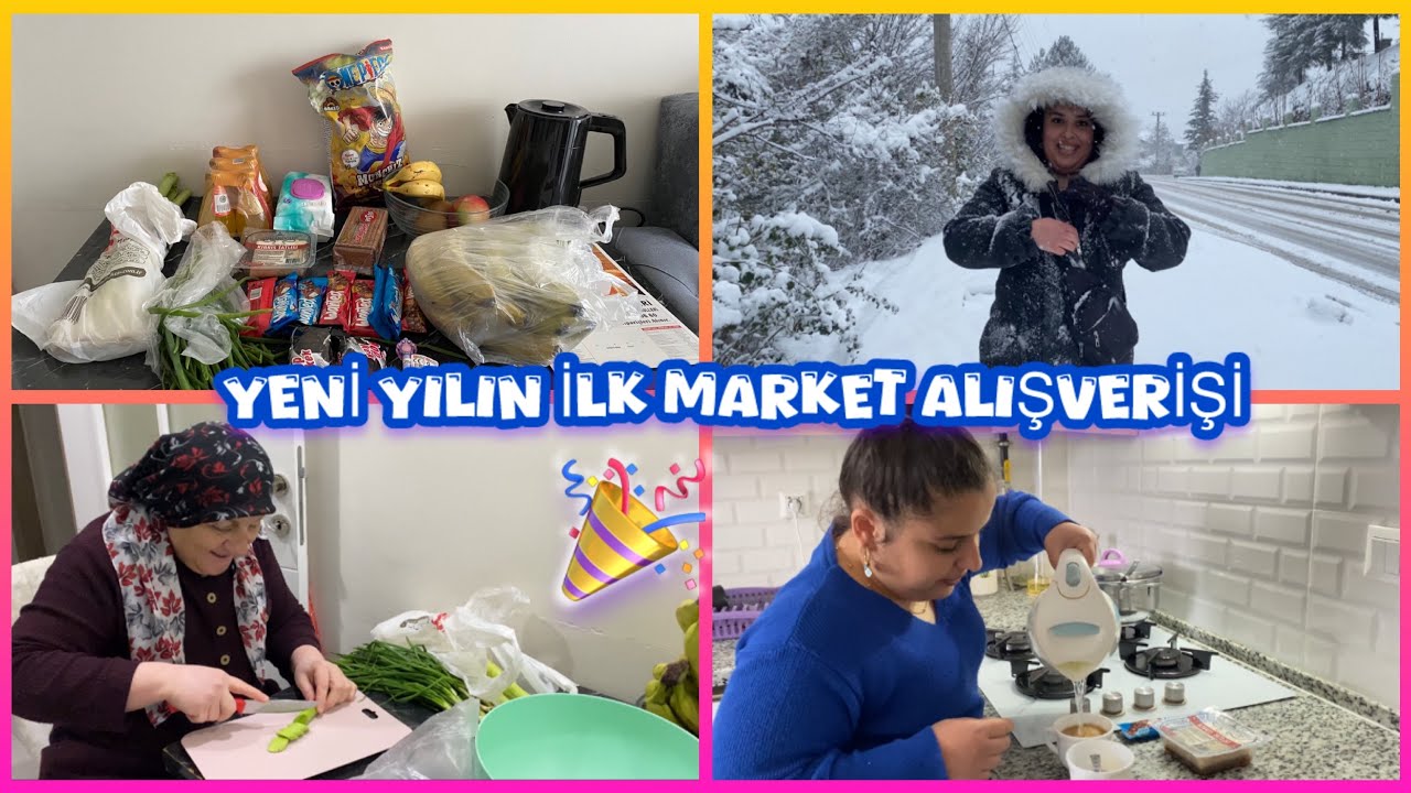 ABURCUBUR ALIŞVERİŞİM🎉KARDA YÜRÜYÜŞ🌨️ETLİ PIRASA YEMEĞİ🍽️#marketing #bim #alışveriş #vlog #indirim 