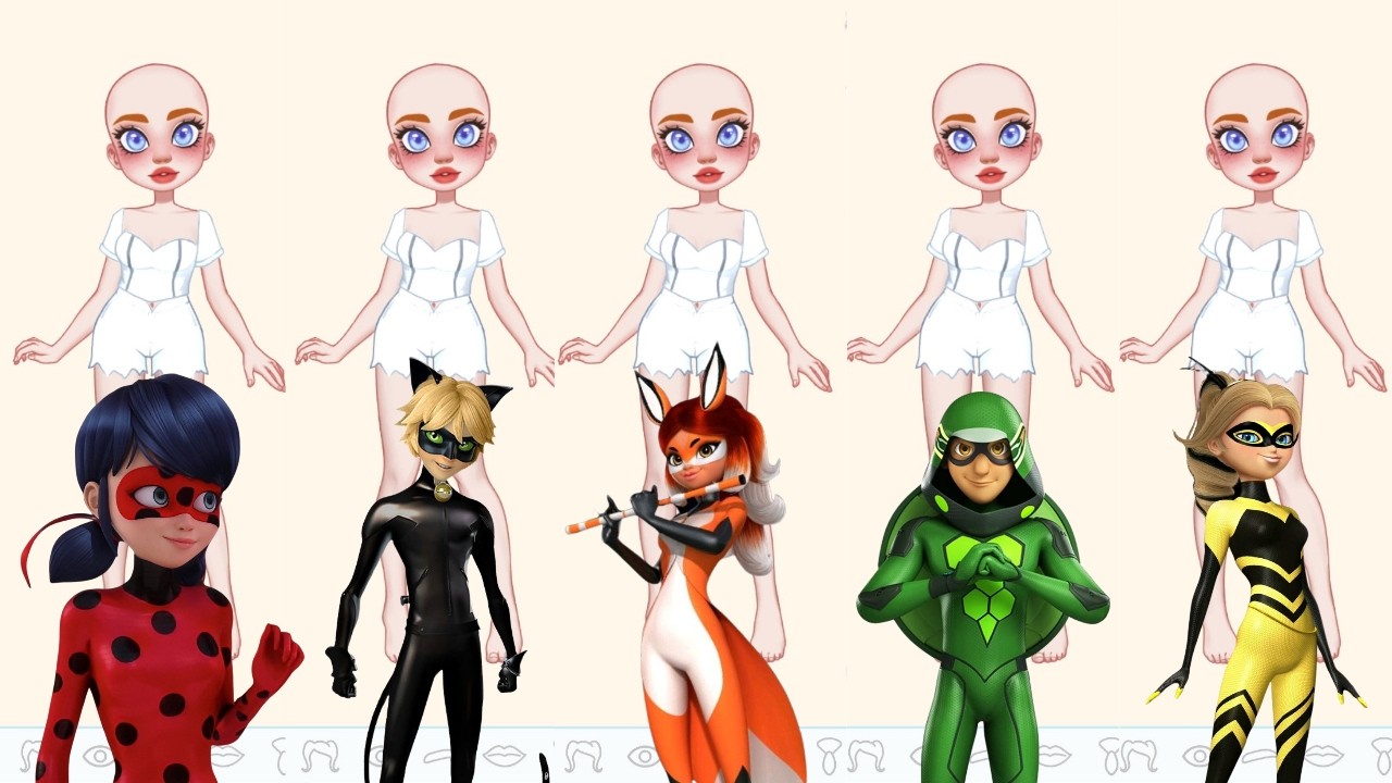 Avatares inspiradas nos heróis de Miraculous