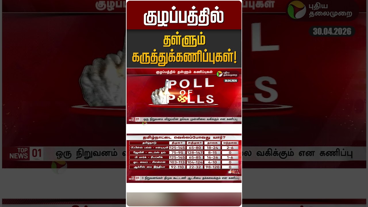குழப்பத்தில் தள்ளும் கருத்துக்கணிப்புகள்! | TN Election 2026 | Exit Poll