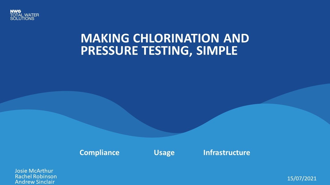 How to make chlorination & pressure testing, simple!