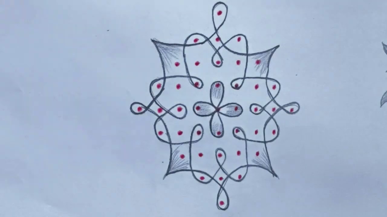 #எளிமையான முறையில் சிக்கு கோலம்#9*1dot simple kolam #beginnerkampi kolam#ytstudio@தமிழச்சிரங்கோலிArt