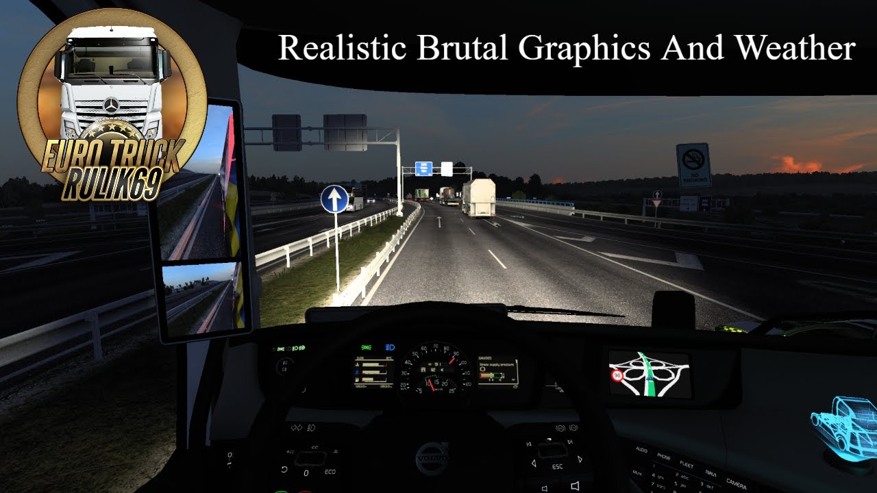 Realistic Brutal Graphics And Weather V8.1 Euro Truck Simulator 2 (v1.45)