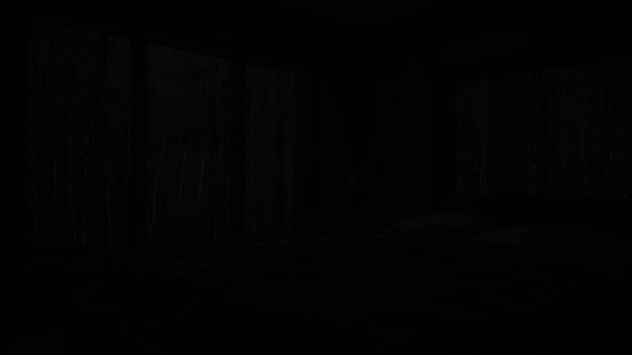 Rainy Night - Rain Sounds for Sleeping No Ads 🌧️ - Dark Screen for Deep Sleep , Meditation , Study .