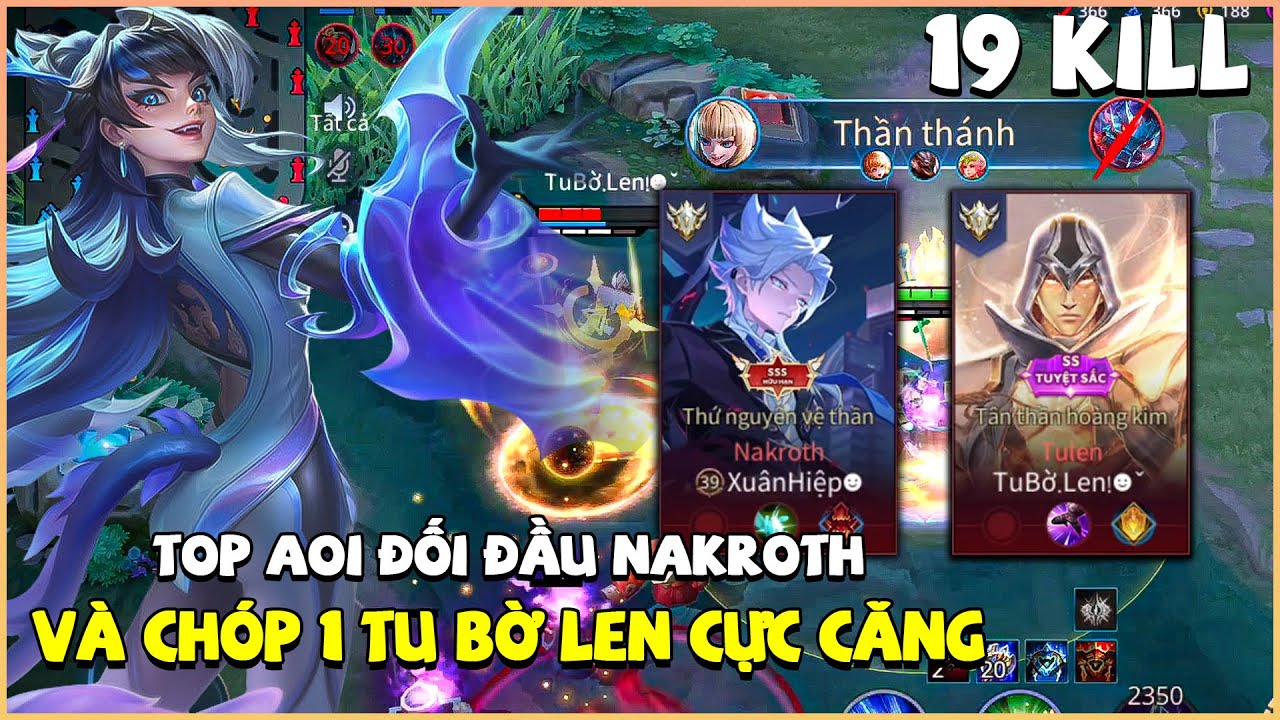 Hướng dẫn c&aacute;ch chơi Aoi đối đầu vs top Nankroth v&agrave; ch&oacute;p 1 tu bờ len cực căng