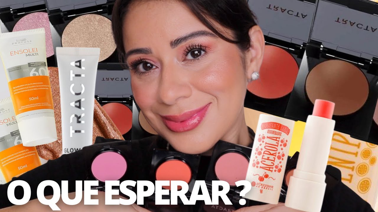 TESTEI OS NOVOS BLUSHES TRACTA, HIDRATANTE labial com Cor LOCCITANE , Protetor Solar…
