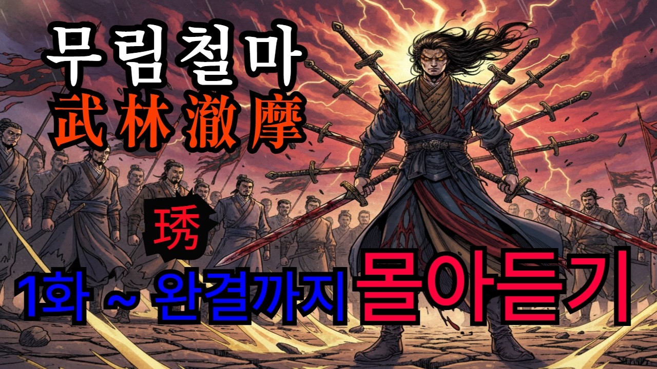 [무림철마 琇  1화~최종화 몰아듣기] 무협소설 | 오디오북  천마신교 서녀, 신을 죽이고 자유의 전설이 되다 | 무협 복수극 완결