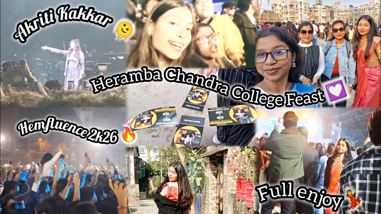 HEMFLUENCE 2K26 |College Feast 💟|Mai BEHOSH HI Ho Gayi😣😳 Heramba Chandra College feast 🔥