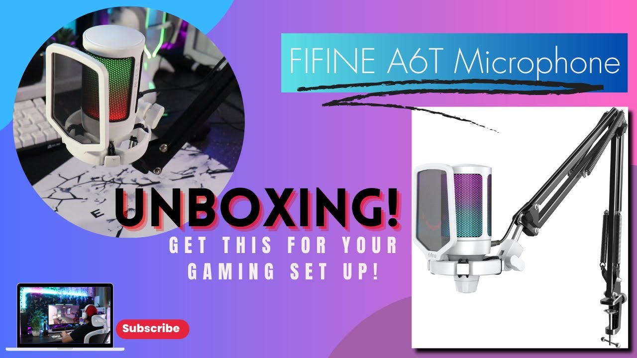 Gaming Mic - FIFINE A6T Microphone - Kit Bundle PC - UNBOXING