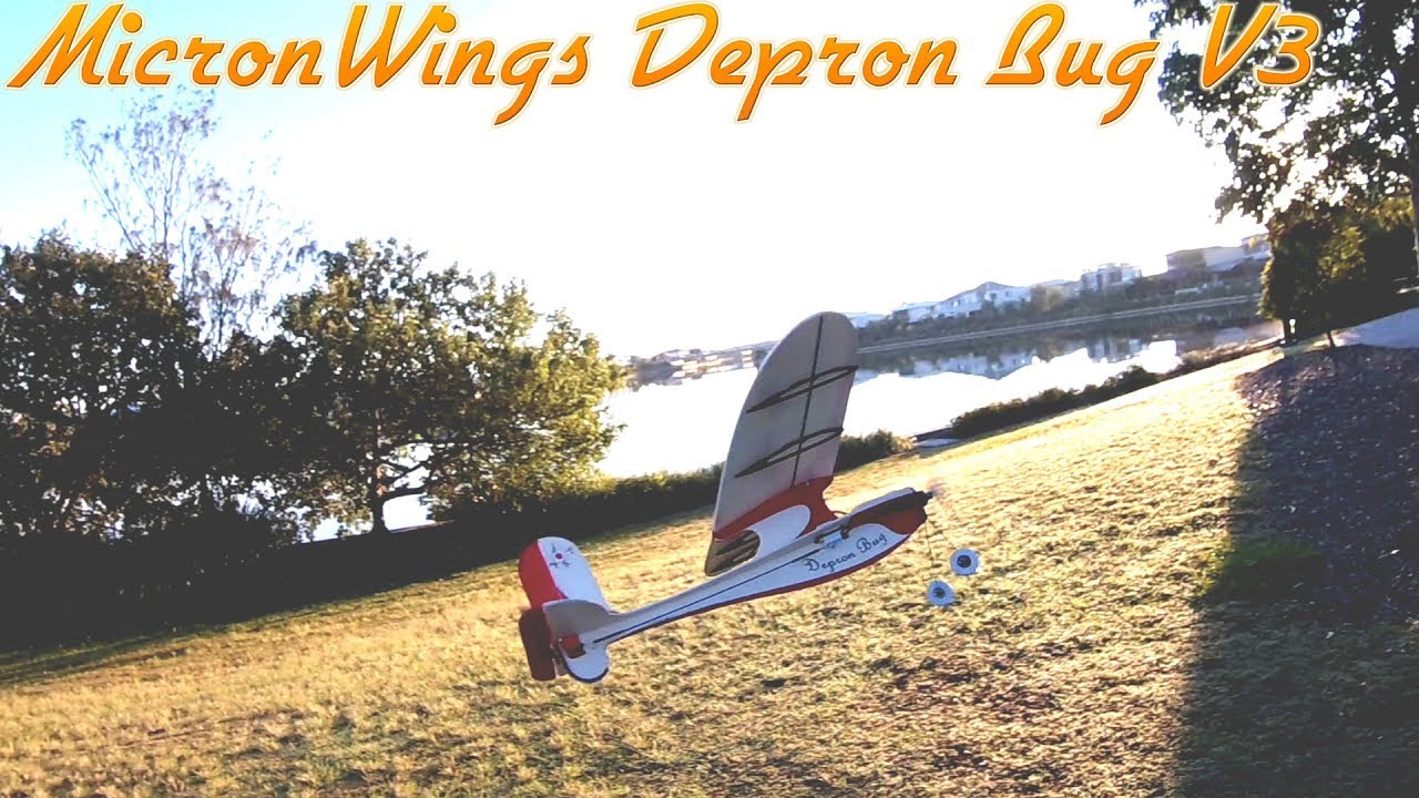 Depron Bug V3 Flight Video - Painted Version with Brushless Motor