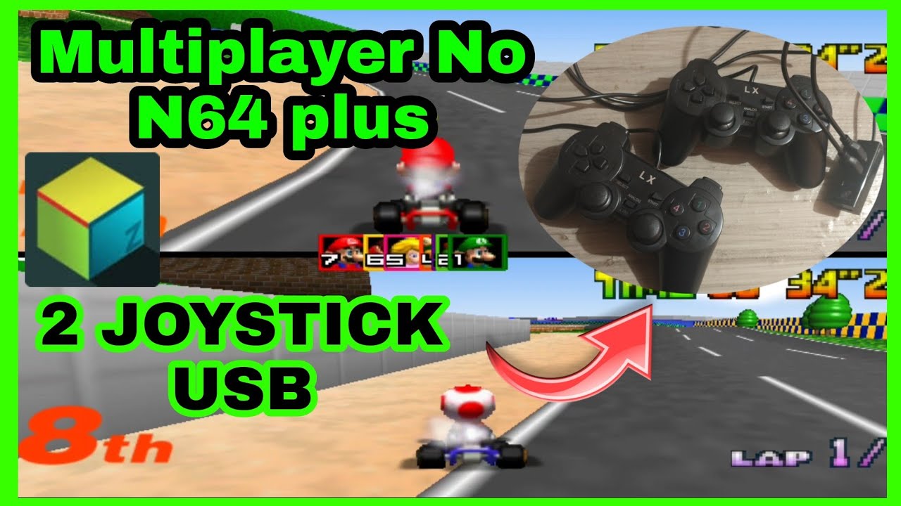 Como conectar e configurar 2 controles USB no emulador de Nintendo 64 Android