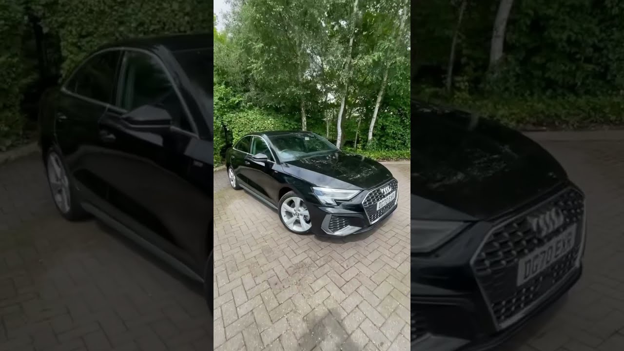 Choose between this Glacier White or Mythos Black Audi A3 Saloon