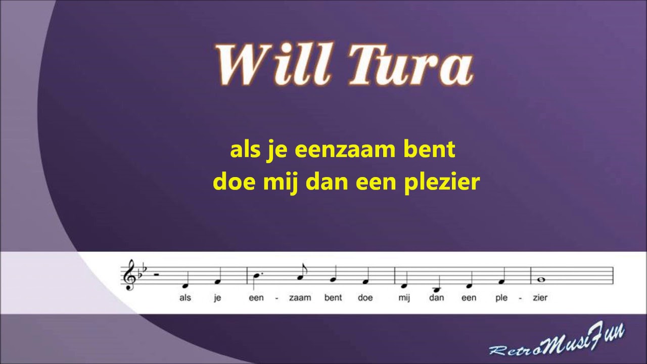 Will Tura -1964 Draai dan 7 9 7 2 0 4 - Karaoke