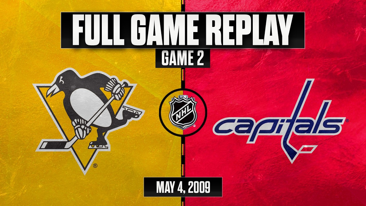 FULL REPLAY: Crosby AND Ovechkin Dueling Hat Tricks! Penguins @ Capitals | 5/4/2009